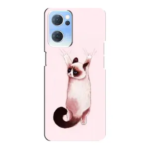 Чехол на Оппо Рено 7 (5G) с Котами (VPrint) (Котик падает)