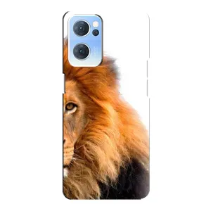 Чехлы с картинками животных Oppo Reno7 5G (Лев грива)