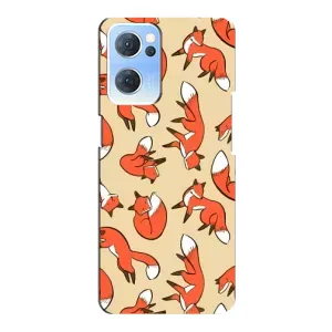 Чехлы с картинкой Лисички для Oppo Reno7 5G (VPrint) (Лисички)