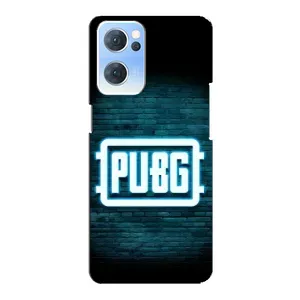 Чеjхол PUBG для OPPO Reno7 5G (AlphaPrint) (Лого PUBG)