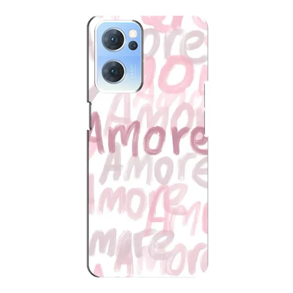 Чехол с принтом «Аморе любовь» для OPPO Reno7 5G