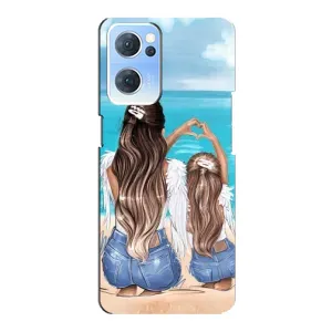 Чехол с печатью для Oppo Reno7 5G - (Мама с ребенком) (AlphaPrint)