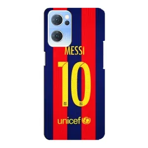 Чехлы Месси для Oppo Reno7 5G (AlphaPrint) (Messi Barca 10)