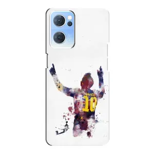 Чехлы Месси для Oppo Reno7 5G (AlphaPrint) (Messi Barca)
