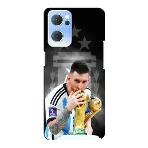 Чехлы для Oppo Reno7 5G (Leo чемпион) (AlphaPrint) (Месси Чемпион)