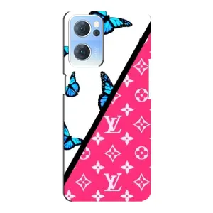 Брендновые Чехлы для Oppo Reno7 5G - (PREMIUMPrint) (Мода LV)