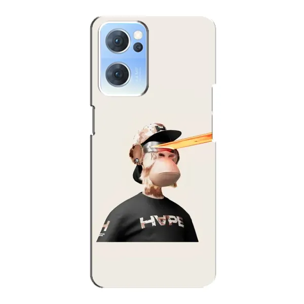 Чохол з принтом «мавпа NFT в окулярах» для OPPO Reno7 5G