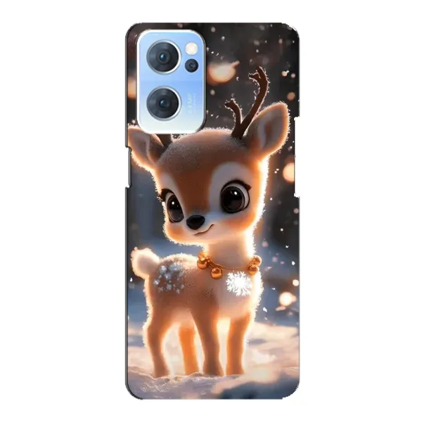 Чохол з принтом «Оленятко» для OPPO Reno7 5G