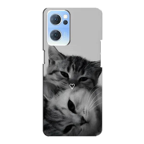 Чехол с принтом «Пара котов» для OPPO Reno7 5G
