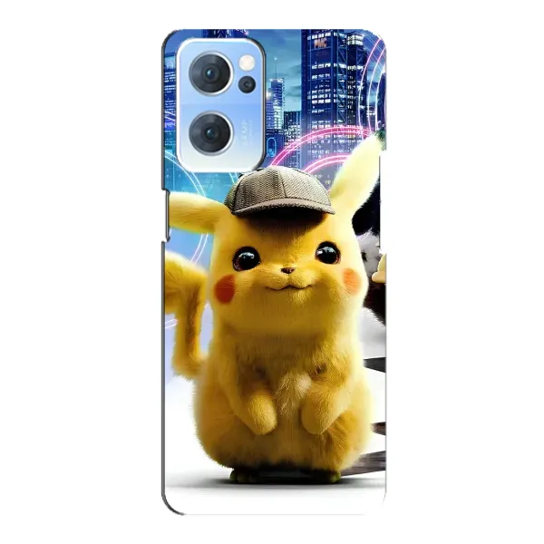 Чохол з принтом «Пікачу в місті» для OPPO Reno7 5G
