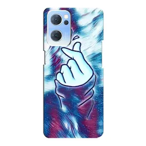 Чехол с принтом «Радужное сердце» для OPPO Reno7 5G