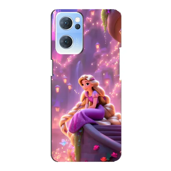 Чохол з принтом «Рапунцель у замку» для OPPO Reno7 5G