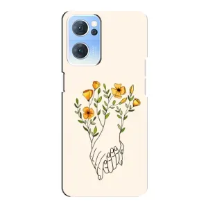 Чехлы для любимой на OPPO Reno7 5G (VPrint) (Руки любві)