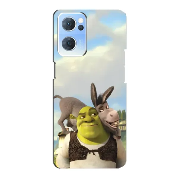 Чехол с принтом «Шрек и Осел» для OPPO Reno7 5G