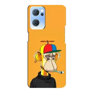 Чохли з Мавпами NFT для Oppo Reno7 5G (AlphaPrint) (Нудна мавпа NFT)