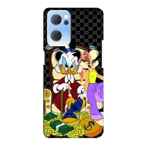 Чехлы для Oppo Reno7 5G - Скрудж МакДак Louis Vuitton (PREMIUMPrint) (Стильная Утка)