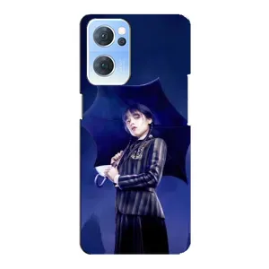 Силиконовый чехол с картинкой для Oppo Reno7 5G (Венсдей)