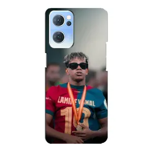 Чехол с футболистом Ламин Ямаль Oppo Reno7 5G (Ямаль Барса)