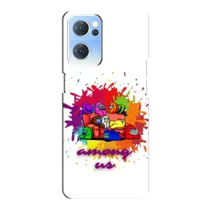 Чехол Амонг Ас для Oppo Reno7 5G (AlphaPrint) (Яркий АмонгАс)