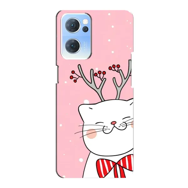 Чехол с принтом «Зимний кот» для OPPO Reno7 5G Чехол с принтом «Зимний кот» для OPPO Reno7 5G