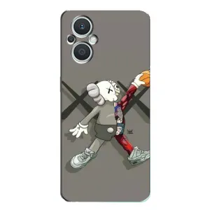 Чехлы для Oppo Reno7 Lite (5G) - Bearbrick Louis Vuitton (PREMIUMPrint) (Беарбрик Джордан)