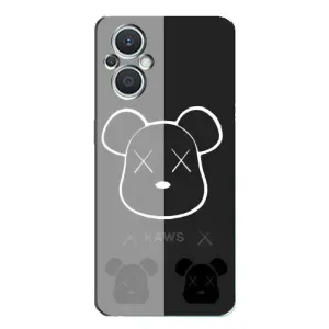 Чехлы для Oppo Reno7 Lite (5G) - Bearbrick Louis Vuitton (PREMIUMPrint) (БеарБрик глаза)