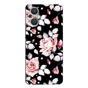 Чохли з квітами для Oppo Reno7 Lite (5G) (VPrint) (Квіти на чорному)