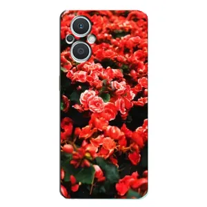 Чохли з квітами для Oppo Reno7 Lite (5G) (VPrint) (Квіти червоні)