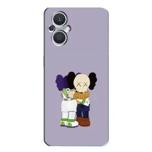 Чехлы для Oppo Reno7 Lite (5G) - Bearbrick Louis Vuitton (PREMIUMPrint) (Дружба Беарбрик)