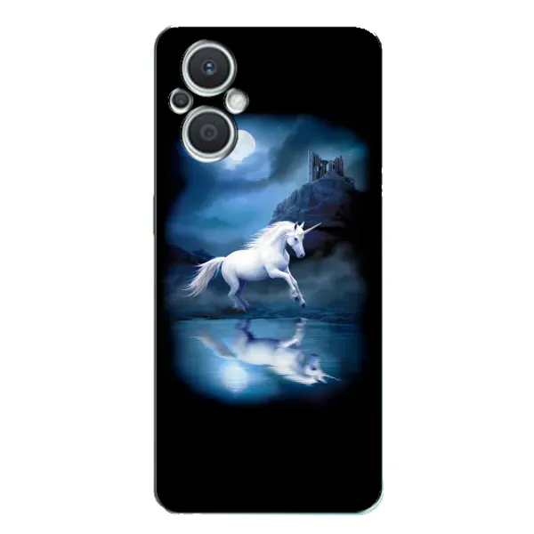 Чехол с принтом «Единорог» для OPPO Reno7 Lite (5G)