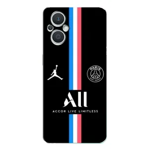 Чехлы PSG для Oppo Reno7 Lite (5G) (AlphaPrint) (футболка ПСЖ)