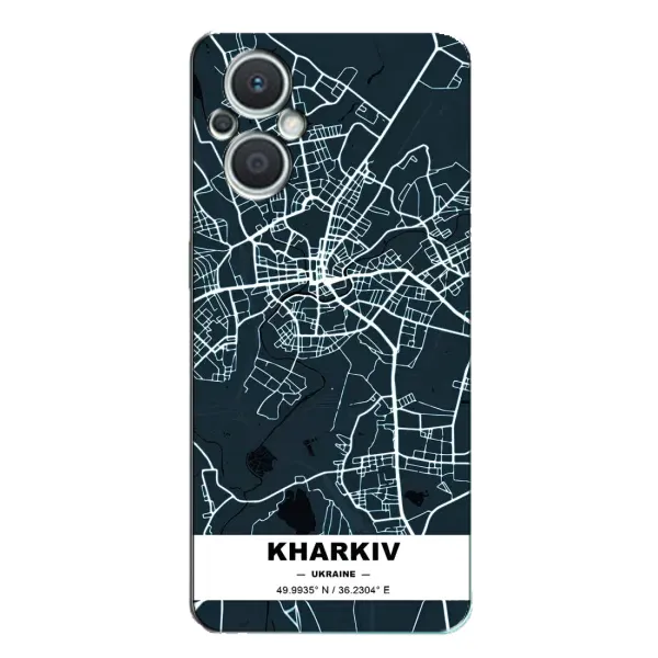 Чехол с принтом «Харьков» для OPPO Reno7 Lite (5G)