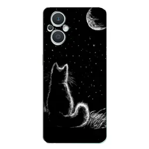 Чехол с принтом для Oppo Reno7 Lite (5G) (AlphaPrint) Модные коты