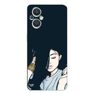 Чехол с печатью для Oppo Reno7 Lite (5G) - (Мода) (AlphaPrint) (Красивая девочка)
