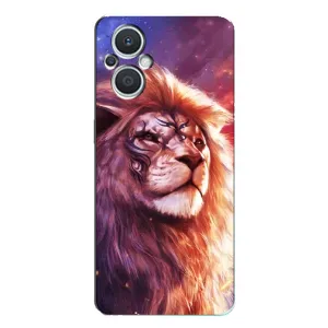 Чохол з картинкою ЛЕВ для Oppo Reno7 Lite (5G) (VPrint) (Красочний Лев)