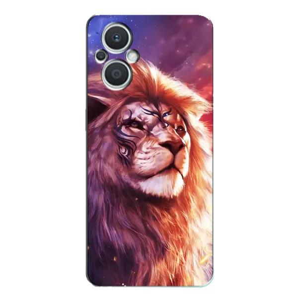 Чохол з принтом «Красочний Лев» для OPPO Reno7 Lite (5G)
