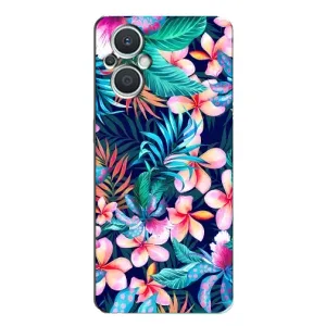 Чохол для OPPO Рено 7 Лайт (5G) - з принтом (Дизайнерські) (AlphaPrint) (Мальовничі квіти)