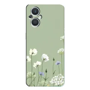 Чехол с принтом «Цветы на зеленом» для OPPO Reno7 Lite (5G)
