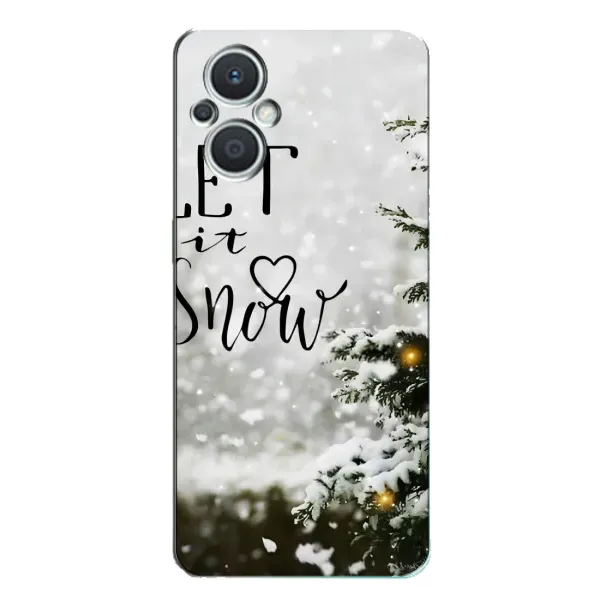 Чехол с принтом «Let it snow» для OPPO Reno7 Lite (5G)