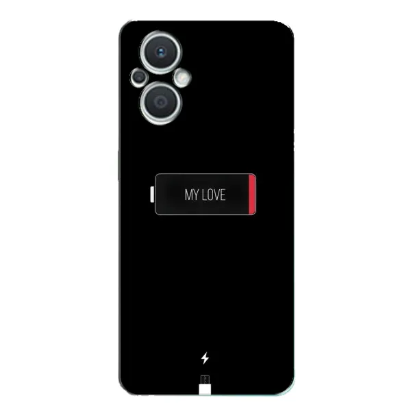 Чехол с принтом «Love battery» для OPPO Reno7 Lite (5G)