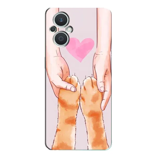 Чехол с принтом «Любовь к котикам» для OPPO Reno7 Lite (5G)