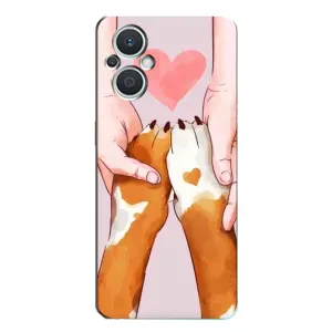 Чехлы с собаками для Oppo Reno7 Lite (5G) (VPrint) (Любовь к собакам)