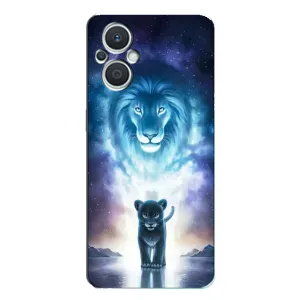 Чохол з картинкою ЛЕВ для Oppo Reno7 Lite (5G) (VPrint) (Маленький лев)