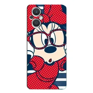 Эксклюзивный чехол для Oppo Reno7 Lite (5G) (AlphaPrint - Мультяшные) (Маус в очках)