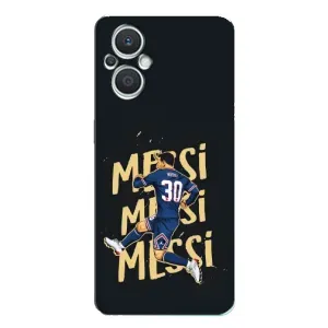 Чехлы для Oppo Reno7 Lite (5G) (Leo чемпион) (AlphaPrint) (Messi ПСЖ)