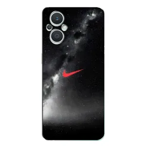 Чехол для Oppo Reno7 Lite (5G) - с принтом Найк (AlphaPrint) (Найк красный)