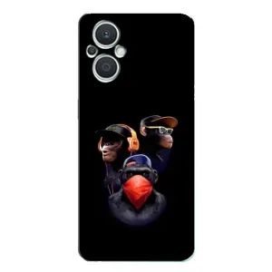 Чехол с Обезьянами Oppo Reno7 Lite (5G) - (AlphaPrint)