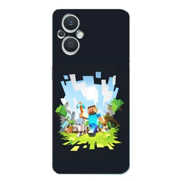 Чехол с принтом «персонажи Minecraft» для OPPO Reno7 Lite (5G)