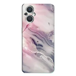 Мраморный чехол на Oppo Reno7 Lite (5G) (VPrint) (Пурпурный Мрамор)