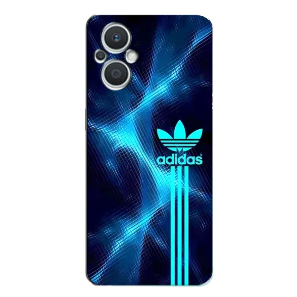 Чехол с принтом «Синий Адидас» для OPPO Reno7 Lite (5G)